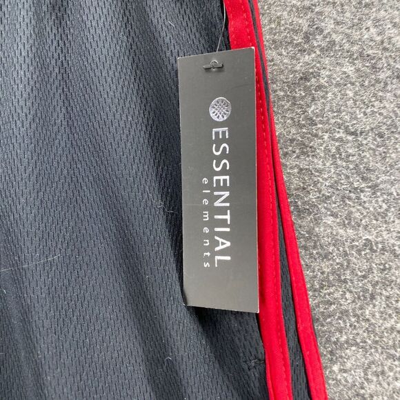 New Essential Elements Activewear Shorts Men L Large Black High Rise Pull On - Picture 5 of 11